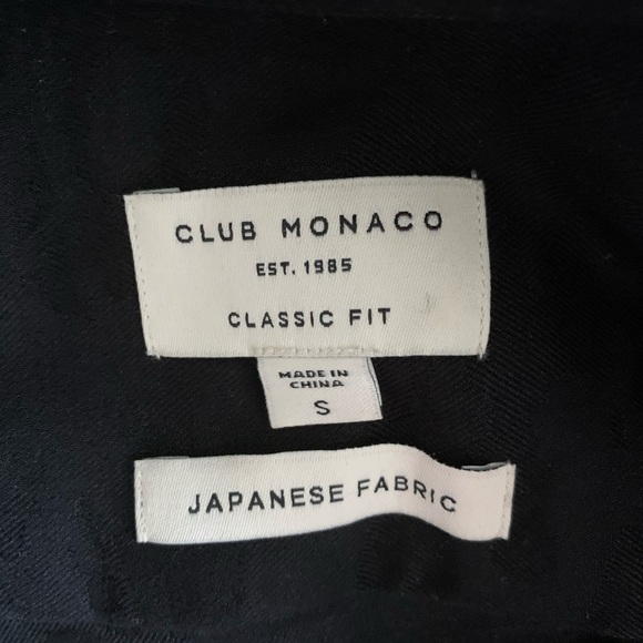 Club Monaco All Black Camo Button-up Shirt - Picture 6 of 6
